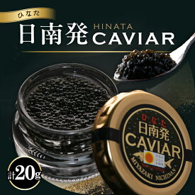 【ふるさと納税】日南発 (ひなた) キャビア 計20g 魚卵 魚介 魚貝 国産 加工品 食品 新鮮 チョウザメ 世界三大珍味 希少 水産物 おつまみ おすすめ 高級 ご褒美 パーティー 前菜 オードブル お祝い 記念日 お礼 人気 ギフト 贈り物 贈答 黒いダイヤ 冷凍 宮崎県 送料無料