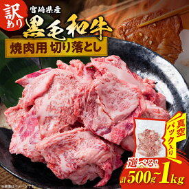 【ふるさと納税】≪内容量が選べる≫ 数量限定 訳あり 宮崎県産 黒毛和牛 焼肉用 切り落とし 肉 牛肉 和牛 ワケアリ 不揃い 国産 冷凍 BBQ バーベキュー キャンプ おすすめ おかず おつまみ お弁当 炒め物 ビーフシチュー カレー お祝い 記念日 宮崎県 日南市 送料無料