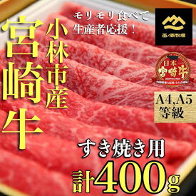 【ふるさと納税】宮崎牛バラエティすき焼き用　約400g