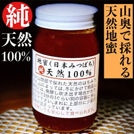 【ふるさと納税】【山奥で採れる天然地蜜】天然100％純粋蜂蜜 300g