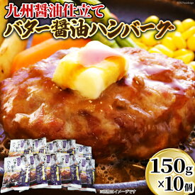【ふるさと納税】 日本ハム 九州醤油仕立て バター 醤油 ハンバーグ 150g×10個 [日本ハムマーケティング 宮崎県 日向市 452060181] 常温 和風 真空 ニッポンハム レトルト