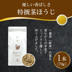 【ふるさと納税】 茶 特撰 ほうじ茶 70g×1袋 [谷岩茶舗 宮崎県 日向市 452061614] 日本茶 お茶 茶葉 茎ほうじ 簡易包装 一番茶 新茶