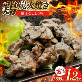 【ふるさと納税】 レビューキャンペーン 鶏 炭火焼き 柚子こしょう味 100g 選べる内容量 6p or 12p [カンショク 宮崎県 日向市 452061495] 炭火焼 鶏肉 親鳥 柚子こしょう ゆずこしょう 柚子胡椒 【日向市は若鶏出荷額5年連続日本一】