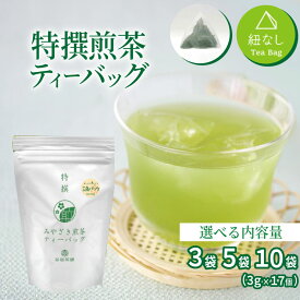 【ふるさと納税】 お茶 ティーバッグ 特撰 みやざき煎茶 選べる 内容量 3袋 5袋 10袋 セット [谷岩茶舗 宮崎県 日向市 452061649] ティーパック 茶 茶葉 緑茶 新茶 お茶の葉