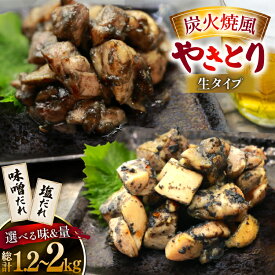 【ふるさと納税】 レビューキャンペーン 【新登場】 炭火焼鳥 炭火焼風やきとり 生タイプ 選べる発送内容 味噌だれ 塩だれ アソート 6p or 10p [日本ハムマーケティング 宮崎県 日向市 452061534] 鶏もも 鶏 宮崎 おつまみ 酒のアテ 炭火焼 炭火焼き やきとり