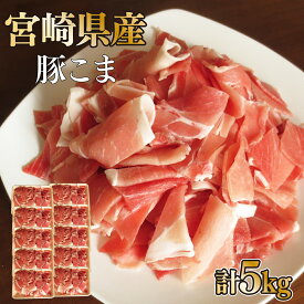 【ふるさと納税】【数量限定】宮崎県産豚こま 計5kg(500g×10パック) 便利な個包装 【KU231】