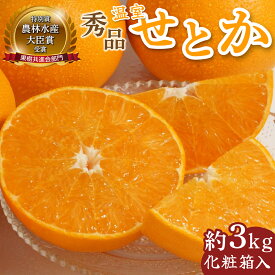 【ふるさと納税】≪期間限定・先行予約≫ 2026年1月中旬より発送開始【数量限定】農林水産大臣賞受賞農園！ふるやさんちの温室せとか＜秀品＞（約3kg・7〜12玉入）化粧箱入 宮崎県産 果物 フルーツ みかん 柑橘 ギフト お取り寄せ 特産品【ふるやさんちのみかん園】AD-AB2