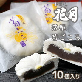 【ふるさと納税】『おかしの花月』伝統和菓子（らくがん）10個 宮崎県 西都市 和菓子 あんこ入り＜23-6a＞