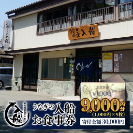 【ふるさと納税】うなぎの入船「お食事券」明治27年（創業1894年）うなぎの入船：うな丼3人前相当 国産うなぎ 手焼き 炭火焼 備長炭 宮崎県 西都市＜3-32＞