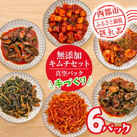 【ふるさと納税】季節のお野菜でつくる！手作り無添加キムチ 6種類 キムチ食べ比べ 囲炉裏Cafe灯＜69-1a＞高評価 人気 惣菜 きむち 漬物 韓国グルメ おつまみ グルテンフリー