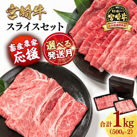 【ふるさと納税】「宮崎牛」すき焼き モモ・肩ロース 合計1kg 『畜産農家応援』＜1.8-20A＞スライスセット すき焼肉 ふるさと納税 宮崎牛 しゃぶしゃぶ 黒毛和牛 宮崎県 西都市 化粧箱 牛 肉 牛肉 国産 数量限定 サイト ミヤチク ●レビューキャンペーン対象☆