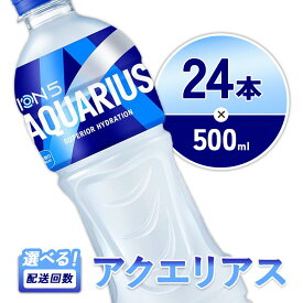 【ふるさと納税】【発送回数 選べる】アクエリアス 500ml PET × 24本 1ケース 定期便 2回（48本）3回（72本） AQUARIUS スポーツドリンク スポーツ飲料 ペットボトル 熱中症対策 水分補給 コカ・コーラ Coca-Cola 運動 送料無料