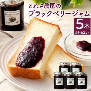 【ふるさと納税】ブラックベリージャム5本セット125g×5本合計625gフルーツ果物瓶加工品手作り宮崎県九州送料無料