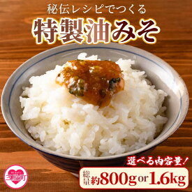 【ふるさと納税】内容量を選べる！＜秘伝レシピでつくる特製油みそ＞200g×4p or 400g×4p 味噌 ミソ 調味料 ご飯のお供 おにぎり おつまみ 夏ギフト お中元 手土産【MI202-ad MI298-ad】【安藤ストアー】