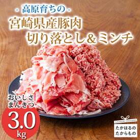 【ふるさと納税】《大容量！寄付金20,000円で7kg》選べる容量1.5〜7kg 国産 豚肉 豚肉切り落とし＆ミンチ お弁当 豚肉2種詰め合わせセット しゃぶしゃぶ ハンバーグ 宮崎県 高原町 日本産 送料無料 故郷納税 8000円 10000円以下 20000円 14000円 20000円 2万円台 二万円台