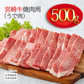 【ふるさと納税】日本一美味しい「宮崎牛」の焼肉(うで肉) 約500g 霧島山の麓で育んだ和牛 ブランド牛 内閣総理大臣賞4回連続受賞 塩とワサビでシンプルに美味しい A5 A4ランク 牛肉 黒毛和牛 送料無料 宮崎県 高原町 故郷納税 10000円 1万円 オンラインワンストップ対応