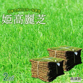 【ふるさと納税】＜姫高麗芝 2平方メートル＞ ※2か月以内に順次出荷 天然 高密度 DIY ガーデニング 日向芝 宮崎県 高鍋町【常温】