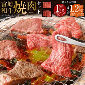 【ふるさと納税】＜宮崎和牛 焼肉用 1kg＞または＜宮崎和牛 焼肉セット 計1.2kg＞※入金確認後、2026年2月上旬より順次出荷 セット モモ 焼肉 花いちもんめ 牛肉 肉 宮崎牛 和牛 国産 焼肉 ウデ モモ 特産品 キャンプ 宮崎県 高鍋町 【冷凍】