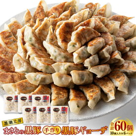 【ふるさと納税】＜まさとの黒豚 手作り黒豚ギョーザ＞ ※入金確認後、2か月以内に順次出荷します。 餃子 ぎょうざ 豚肉 黒豚100％使用 おかず 黒潮工房 宮崎県 高鍋町 【冷凍】