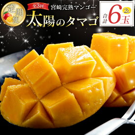 【ふるさと納税】宮崎特産「太陽のタマゴ2L×2玉」お届け定期便（全3回）計6玉 特産 国産 果物 フルーツ 旬 産地直送