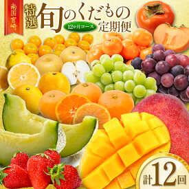 【ふるさと納税】南国宮崎 〈特選〉旬のくだもの定期便 12ヵ月コース