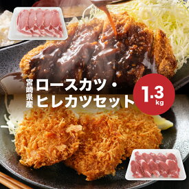 【ふるさと納税】宮崎県産豚肉ロースカツ・ヒレカツセット - とんかつ用カット豚肉 ロースとんかつ用10枚 ヒレ肉とんかつ用10枚 カット済 一口とんかつ お弁当 おかず トンカツ/カツ丼/ポースクテーキ 詰め合わせセット とんかつセット 冷凍配送 送料無料 【宮崎県木城町】