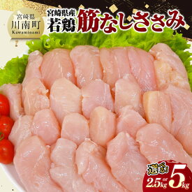 【ふるさと納税】※内容量が選べる※ 宮崎県産 若鶏 筋なしささみ - ササミ 鶏肉 とり肉 送料無料