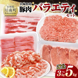 【ふるさと納税】※内容量が選べる※ 宮崎県産豚肉バラエティーセット - 豚肉 ぶた肉 肉 ロース バラ 切り落とし ミンチ 豚肉セット