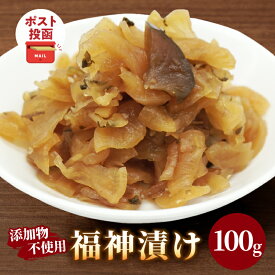 【ふるさと納税】＼ポスト投函／ 福神漬け 100g 1500円 おかず 惣菜 野菜 漬物 大根 きゅうり なす しそ れんこん 生姜 なた豆 加工品 国産 食品 ご飯のお供 おつまみ カレー チャーハン 食卓 和食 お試しサイズ 食べ切りサイズ お土産 添加物不使用 宮崎県 都農町 送料無料