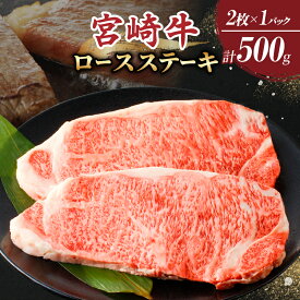 【ふるさと納税】≪レビューキャンペーン≫ 宮崎牛 ロース ステーキ 計500g 250g×2枚 牛肉 焼肉 国産 BBQ 最高級 霜降り ブランド牛 小分け お取り寄せ 贈り物 ギフト 贅沢 ディナー おかず グランピング パーティー 人気 おすすめ 誕生日 お祝い 宮崎県 都農町 送料無料