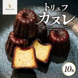 【ふるさと納税】【2週間以内発送】 高級食材白トリュフのカヌレ ピッツェリアが作る トリュフカヌレ 計10個 お菓子 洋菓子 デザート 国産 おすすめ おやつ スイーツ 贈り物 プレゼント ギフト お祝い バレンタイン ホワイトデー 個包装 洋酒 焼菓子 宮崎県 都農町 送料無料