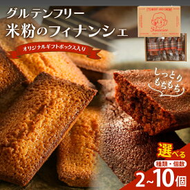 【ふるさと納税】リピーター続出！【2週間以内発送】【選べる内容量】＼ポスト投函／ グルテンフリー 米粉 フィナンシェ 2個 5個 10個 チョコ味 お菓子 おかし 洋菓子 焼菓子 スイーツ デザート おやつ 贈り物 おすすめ 宮崎県 都農町 送料無料