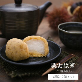 【ふるさと納税】 和菓子 栗おはぎ 6個入 × 2箱 [栗きんとん はな恵 宮崎県 美郷町 31am0004-NEW] 菓子 お菓子 栗 和栗 国産 スイーツ 冷凍