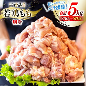 【ふるさと納税】 鶏肉 もも 宮崎県産 若鶏もも肉 カット 250g 20p 計5kg [九州児湯フーズ 宮崎県 美郷町 31aj0038] 小分け とり肉 鳥肉 鶏もも 鶏もも肉 鶏 冷凍 真空包装 モモ 鶏モモ 鶏モモ肉 宮崎 パラパラ バラ凍結 セット