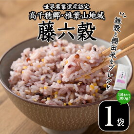 【ふるさと納税】藤六穀(1袋・300g) 六穀 雑穀 棚田米 お米 米【TT005】【一般社団法人 ツーリズム高千穂郷】