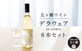 【ふるさと納税】五ヶ瀬ワイン デラウェア（白・やや甘口） 720ml 6本 | 五ヶ瀬ワイナリー ワイン 白ワイン 柑橘系 肉料理 国産 宮崎 五ヶ瀬町 五ヶ瀬町産ぶどう100％