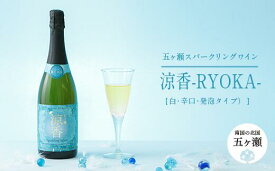 【ふるさと納税】 五ヶ瀬スパークリングワイン 涼香 -RYOKA- （ 白 ・ 辛口 ・ 発泡タイプ ） | 五ヶ瀬ワイナリー シャルドネ ワイン 白ワイン 発砲 国産 宮崎 五ヶ瀬町産 五ヶ瀬町産ぶどう100％