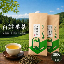 【ふるさと納税】 宮崎茶房 百姓番茶 釜炒り茶 800g×2袋 合計1.6kg 茶葉 緑茶 日本茶 宮崎県 五ヶ瀬町