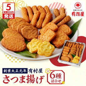 【ふるさと納税】【5営業日以内に発送】 有村屋 さつま揚げ 6種 送料無料 鹿児島市 九州 特産品 お礼の品 お土産 贈り物 プレゼント ギフト 詰め合わせ バラエティセット セット 惣菜 弁当 お弁当 おかず つまみ おつまみ すり身 さつまあげ 薩摩揚げ かまぼこ 蒲鉾