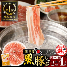 【ふるさと納税】 一番人気！【 配送時期と容量が選べる 2人前 or 4人前 】 遊食豚彩 いちにいさん いちにぃさん そばつゆ仕立 黒豚 しゃぶ 肉 豚肉 しゃぶしゃぶ 豚しゃぶ 鍋 豚バラ バラ肉 そばつゆ そば ソーメン 敬老の日 鹿児島市 贈り物 選べる プレゼント ギフト