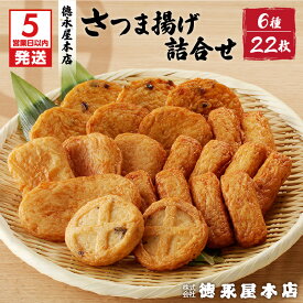 【ふるさと納税】【5営業日以内に発送】 さつま揚げ 詰合せ セット 6種類 22個 徳永屋本店 送料無料 鹿児島市 九州 特産品 おすすめ 人気 お土産 プレゼント Eマーク認定 本場 天ぷら かまぼこ 野菜 魚 すり身 惣菜 特産 伝統 郷土料理 地元 加工品 食品 冷蔵 敬老の日