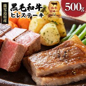 【ふるさと納税】和牛日本一 ！ 【 岩元精肉店 】鹿児島県産黒毛和牛 A4等級 ヒレステーキ 計500g 肉質等級4等級以上 ヒレ フィレ ステーキ 霜降り 赤身肉 希少部位 高級部位 高級 国産 国産牛 和牛 牛肉 お取り寄せ 真空パック グルメ 鹿児島市 送料無料
