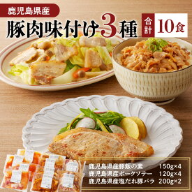 【ふるさと納税】【12/21入金まで年内発送】【 ナンチクファクトリー 】鹿児島県産 豚肉 味付け 3種 選べる 冷凍 レトルト 詰め合わせ セット 惣菜 肉 豚 豚飯 豚丼 ポーク ソテー 塩だれ 豚バラ おかず 味付き 簡単 ナンチク 鹿児島 おすすめ ランキング プレゼント ギフト
