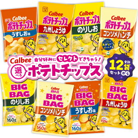 【ふるさと納税】＜選べる＞ カルビー ポテトチップス 九州しょうゆ うすしお コンソメパンチ のりしお サイズ ビッグバッグ BIGBAG 定期便 ポテチ チップス お菓子 Calbee セット 大容量 セイカ食品 鹿児島市 おすすめ ランキング プレゼント ギフト