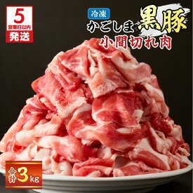 【ふるさと納税】【5営業日以内に発送】＜選べる＞ かごしま黒豚 小間切れ肉 1kg 〜 3kg セット 豚 豚肉 ブタ ぶた 黒豚 くろぶた 冷凍 肉 お肉 小間切れ こま切れ 豚こま おいしい 便利 大容量 ボリューム Nalu 鹿児島 おすすめ ランキング プレゼント ギフト