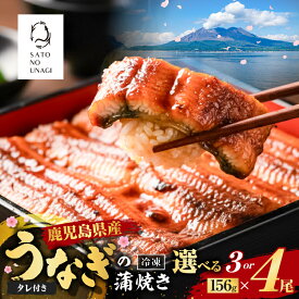 【ふるさと納税】＜選べる＞鹿児島県産 うなぎ 蒲焼 156g×3尾 468g以上 156g×4尾 624g以上 鰻 ウナギ 魚 魚介類 惣菜 総菜 国産 鰻重 鰻丼 ひつまぶし 土用の丑の日 贅沢 冷凍 敬老の日 サトウ 鹿児島市 おすすめ ランキング プレゼント ギフト