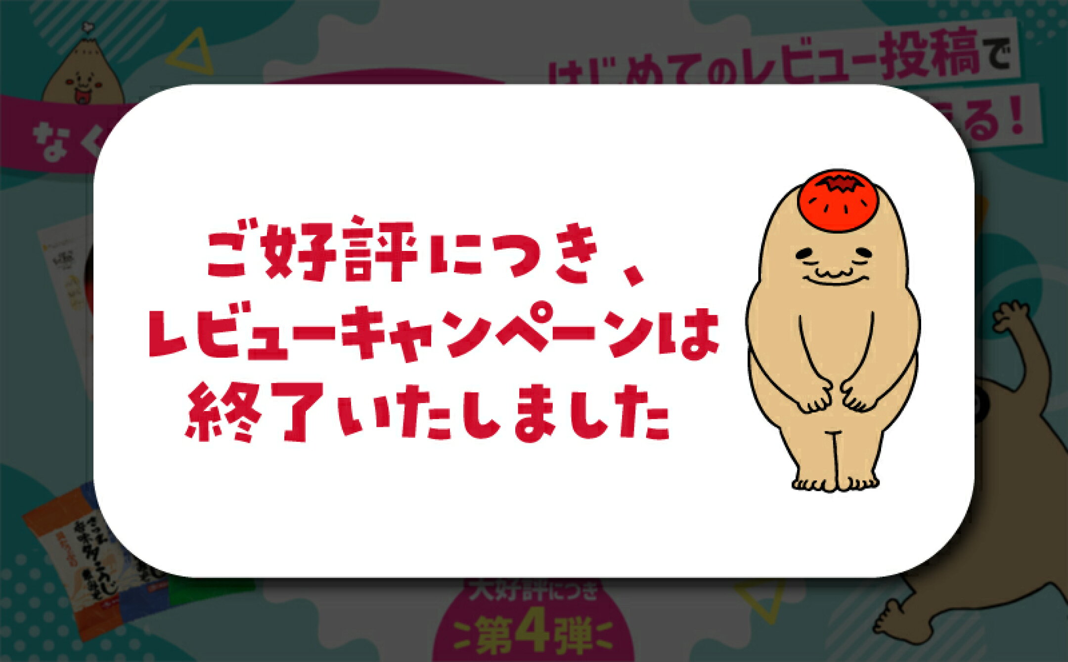 ご好評につき、レビュキャンペーンは終了いたしました