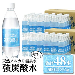 財寶温泉強炭酸水 500ml×24本