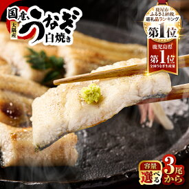 【ふるさと納税】【数量限定】＜選べる＞鹿児島県 大隅産 うなぎ 白焼き 3尾～6尾 計360g～720g 国産 真空パック わさび醤油 ポン酢 鰻 惣菜 総菜 魚 土用の丑の日 訳あり ひつまぶし 冷凍 大隅地区養まん漁業協同組合 鹿児島 鹿屋市 おすすめ ランキング プレゼント ギフト