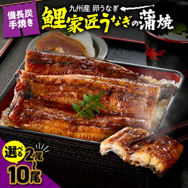 【ふるさと納税】＜選べる＞九州産 卵うなぎ 備長炭手焼 『鯉家匠うなぎ』の蒲焼 2尾～10尾 計300g～計1,500g うなぎ ウナギ 鰻 蒲焼 かば焼き タレ 惣菜 総菜 魚 鰻重 うな丼 土用の丑 冷凍 国産 大隅うなぎ販売 鹿児島 鹿屋市 おすすめ ランキング プレゼント ギフト